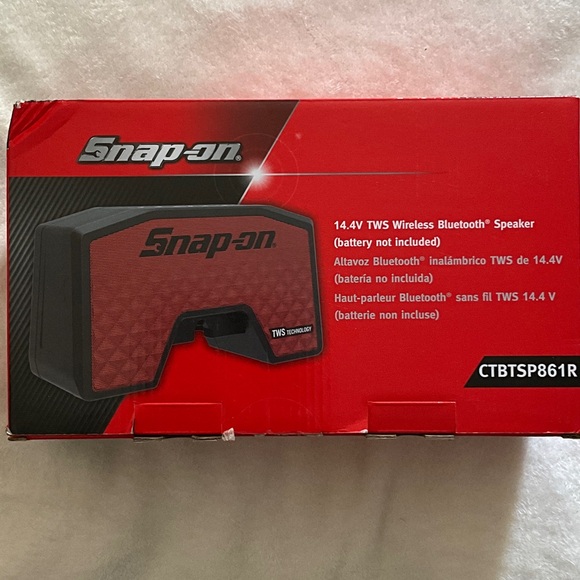 Snap On Other - Snap-on Red 14.4V TWS Wireless Bluetooth Speaker
